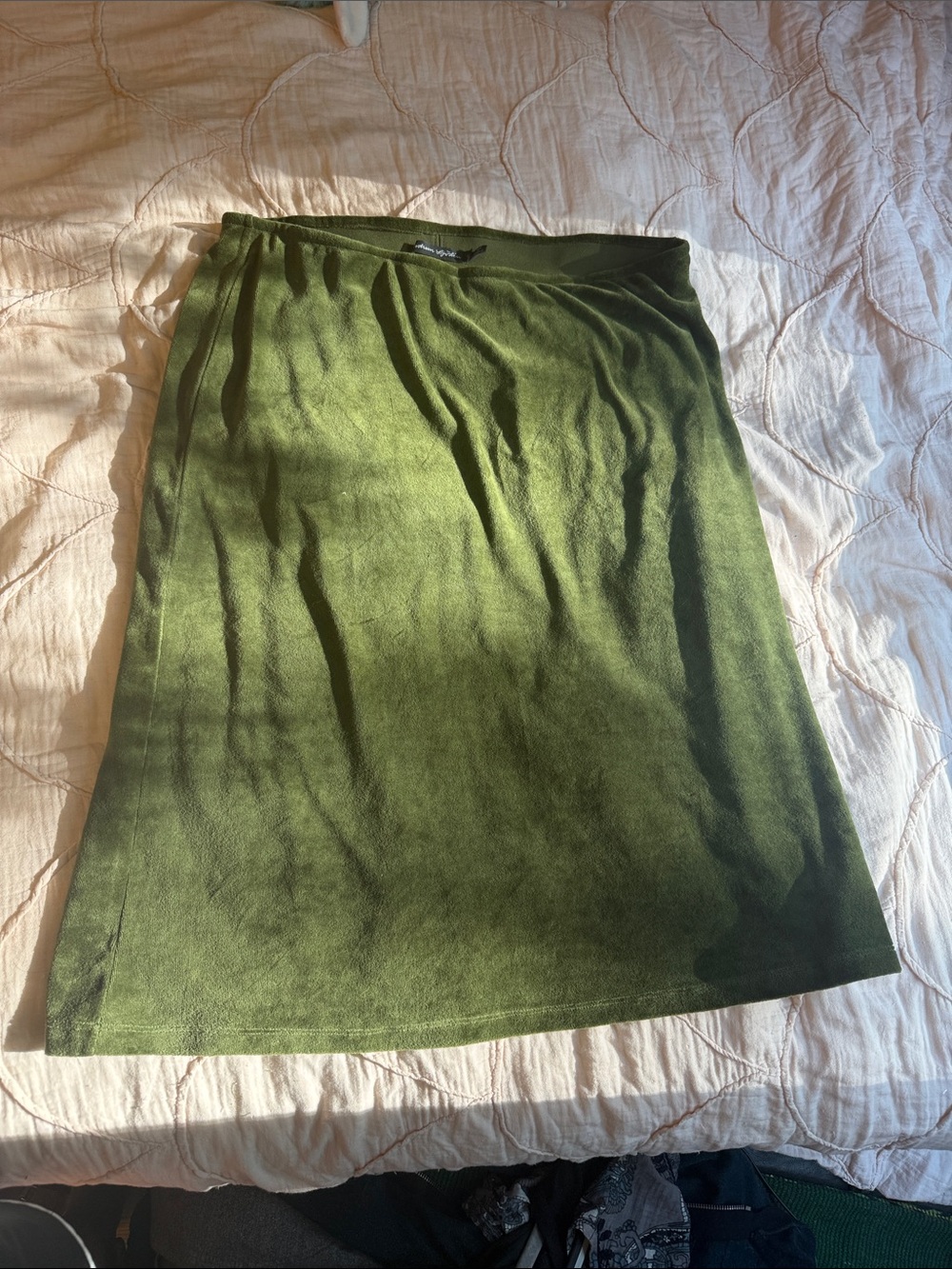 Gudrun Sjoden Olive Green Midi Skirt